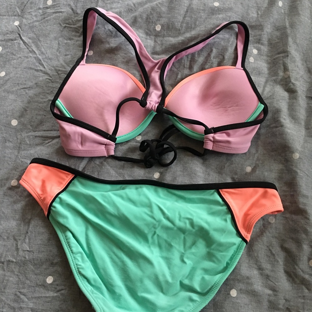 Neon Racerback Bikini - Picture 2 of 4